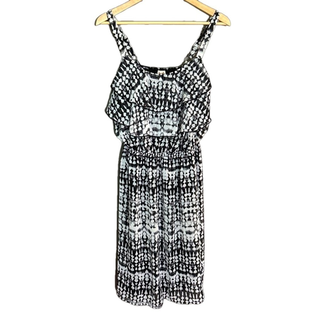 Faded Glory black and white dress with adjustable straps size 1X / 16W